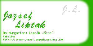 jozsef liptak business card